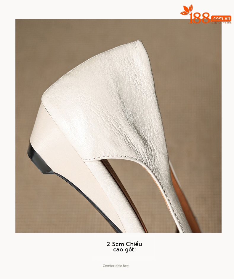Sandal nữ mũi nhọn đế bệt quai mảnh hở bên hông hoa tím — đen chi tiết 19