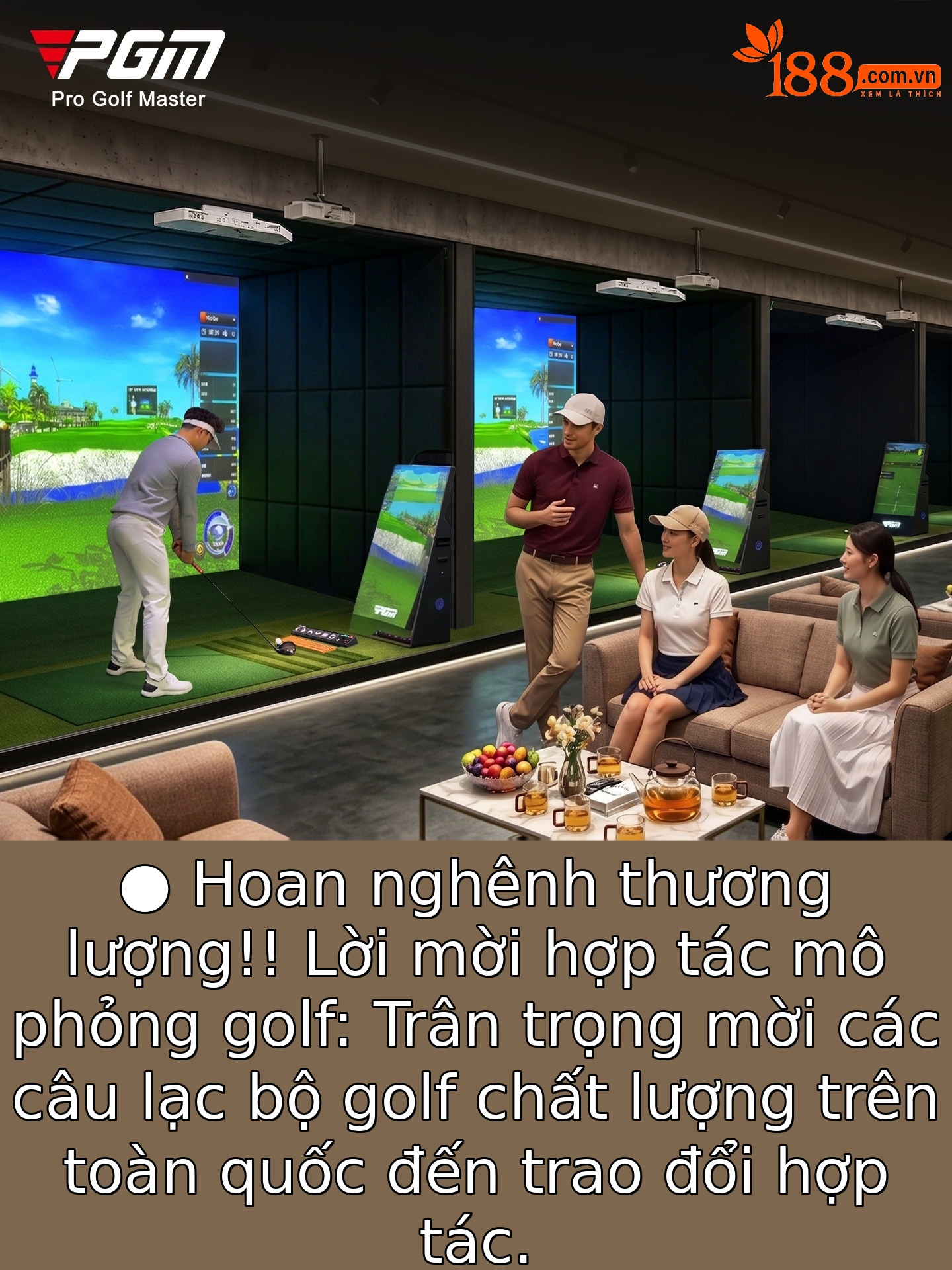 Thiết bị mô phỏng golf trong nhà PGM P8 4K HD lắp đặt tận nơi — Chào mừng hợp tác với sân golf [Liên hệ tư vấn chi tiết]