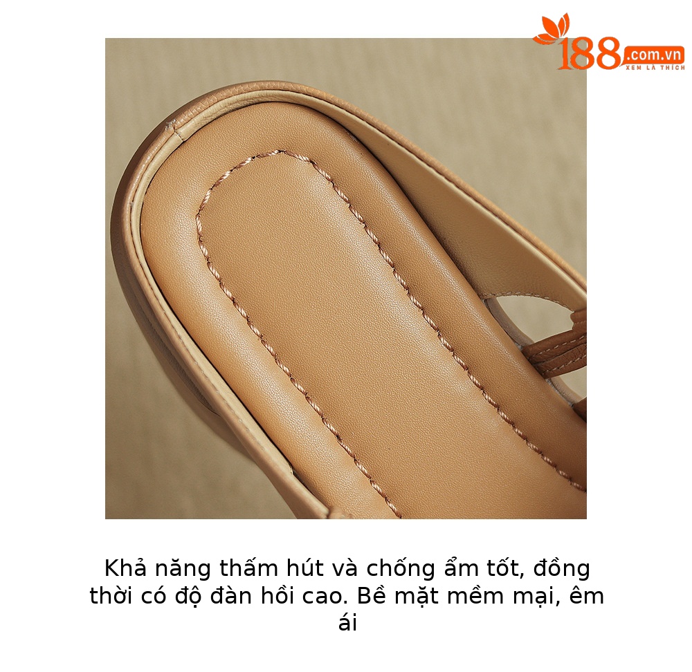 Sandal cao gót nữ da cừu siêu mềm, gót vuông, mũi hở, đế dày, quai ngang đan lưới — màu trắng ngà, màu mơ chi tiết 8