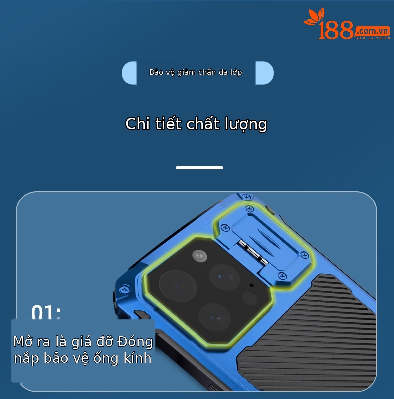 Ốp lưng điện thoại chống sốc kim loại có nam châm, đế gập, chống rơi vỡ, tương thích iPhone 14-17, Samsung S23-S26 Ultra — Đen, Xanh dương, Bạc, Đỏ rượu chi tiết 6