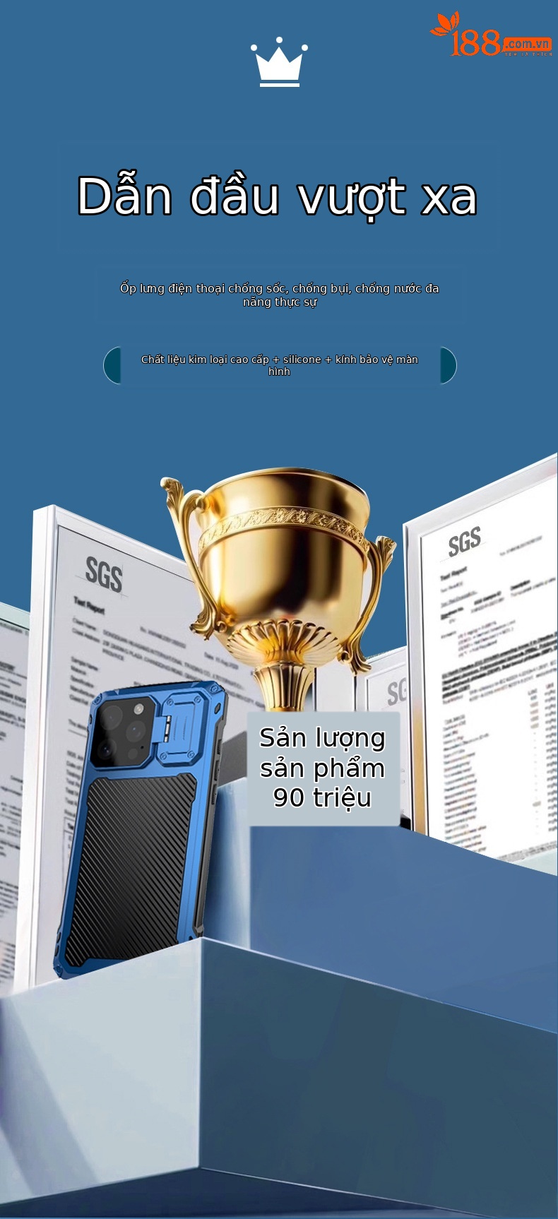 Ốp lưng điện thoại chống sốc kim loại có nam châm, đế gập, chống rơi vỡ, tương thích iPhone 14-17, Samsung S23-S26 Ultra — Đen, Xanh dương, Bạc, Đỏ rượu chi tiết 2