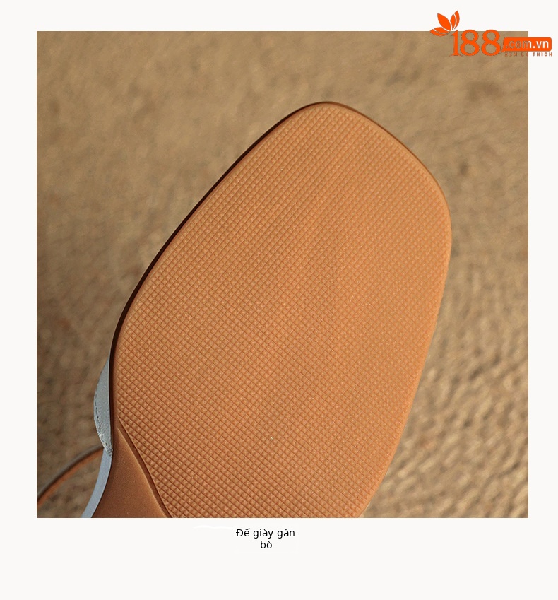 Sandal cao gót nữ quai ngang mũi kín da cừu dệt rỗng phong cách vintage — đen chi tiết 22