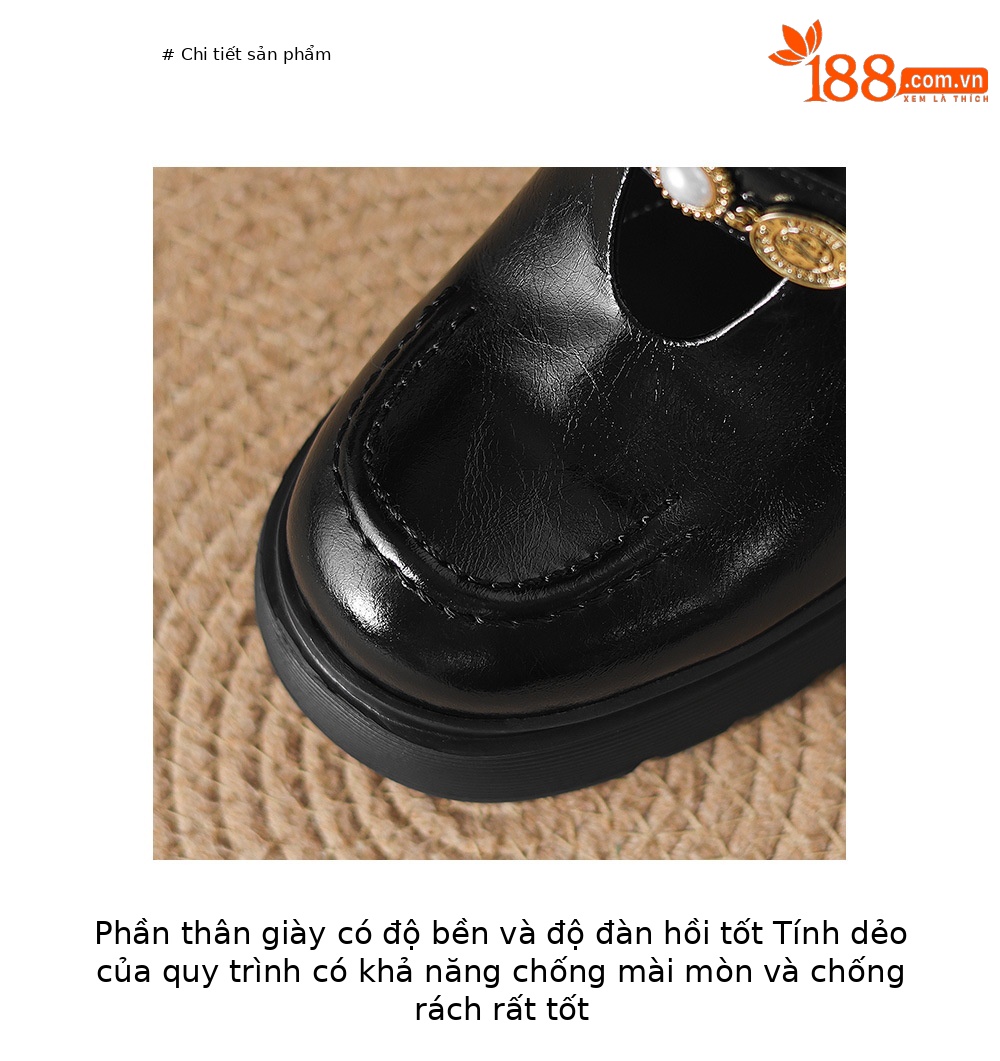 Mule nữ da bò bít mũi đế dày gót cao 9 cm khóa kim loại — màu đen, màu trắng ngà chi tiết 6