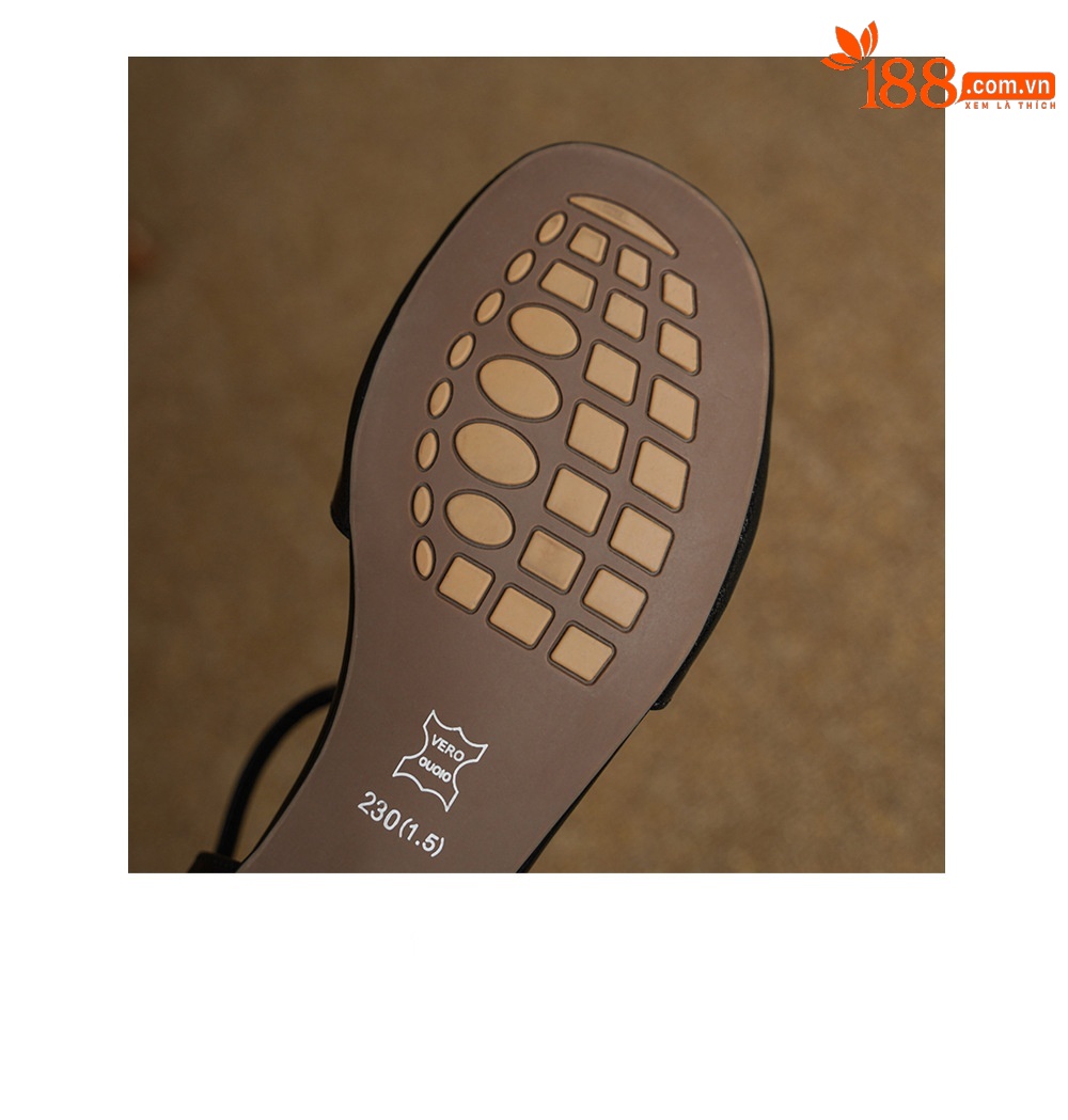 Sandal nữ quai ngang gót vuông ổn định, mũi kín, quai chữ T, form rộng cỡ lớn 33–42 — đen chi tiết 19
