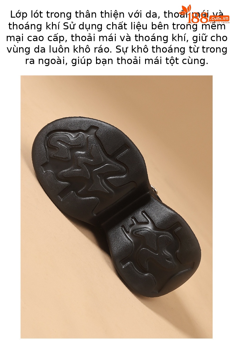 Dép sandal nữ đế dày tăng chiều cao, quai chữ V, mũi kín, phong cách xốp mát — màu đen chi tiết 9