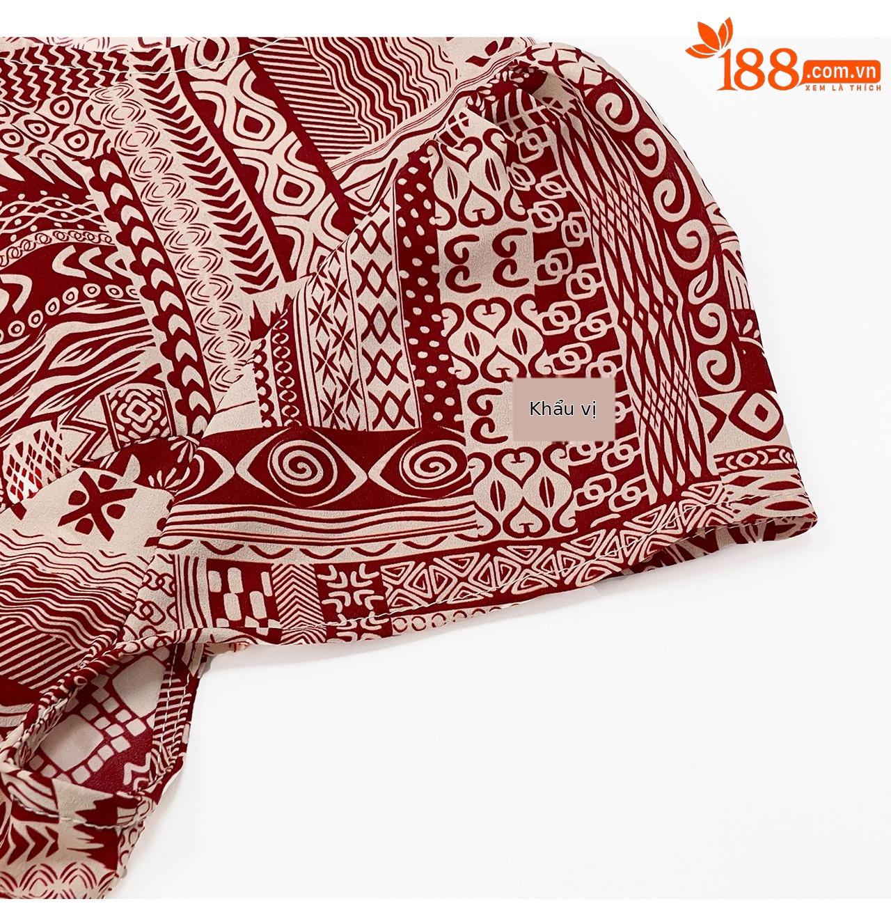 Đầm maxi nữ họa tiết bohemian tay ngắn thắt eo chất liệu voan — màu hồng chi tiết 24