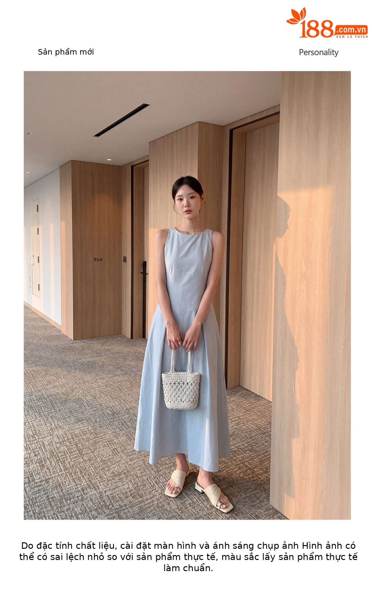 Dép sandal xỏ ngón nữ đế bệt phong cách Pháp mũi vuông, chất liệu giả da cá sấu, quai đan dệt — màu thiên thanh, màu hồng, màu trắng ngà chi tiết 1