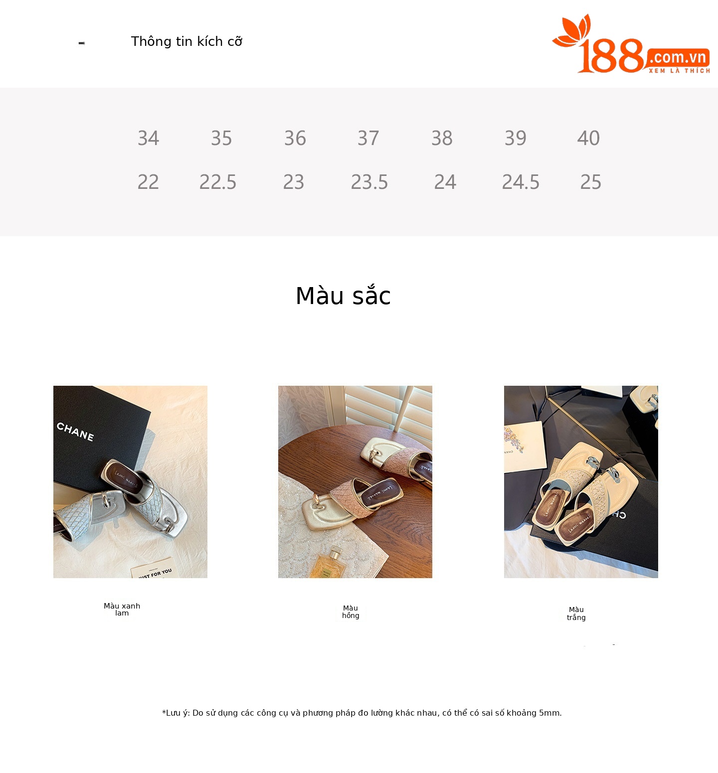 Dép sandal xỏ ngón nữ đế bệt phong cách Pháp mũi vuông, chất liệu giả da cá sấu, quai đan dệt — màu thiên thanh, màu hồng, màu trắng ngà chi tiết 3