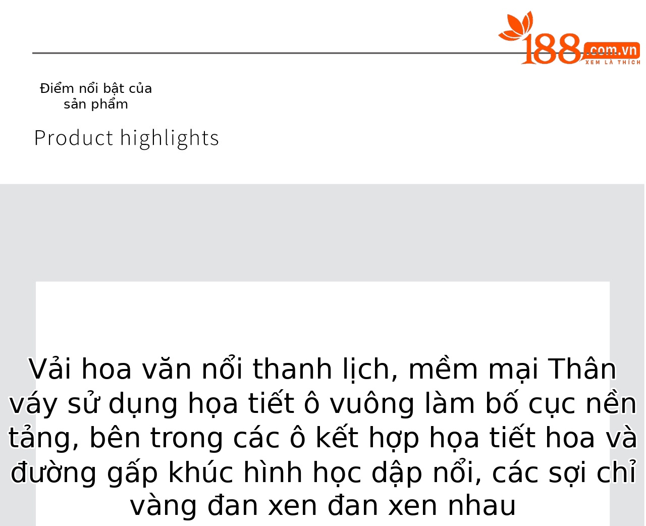 Đầm chữ A nữ jacquard họa tiết hoa nhí phong cách tiểu thư — màu hồng chi tiết 7