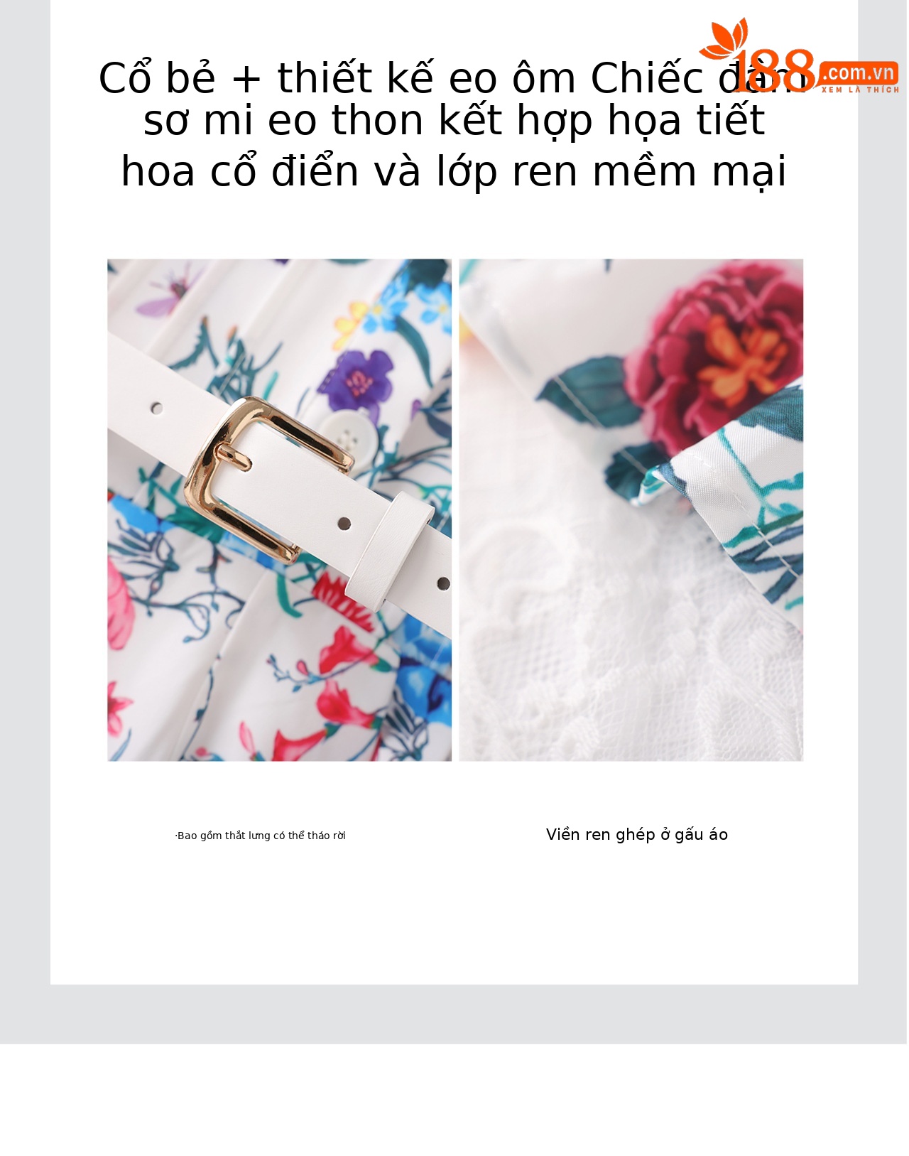 Đầm maxi nữ thắt eo in họa tiết hoa tay không tay — màu sắc chi tiết 9