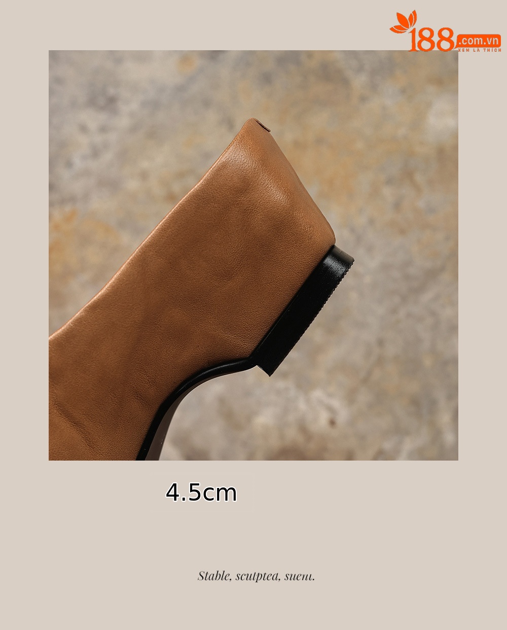Sandal nữ hở mũi gót thô 4.5 cm kiểu Hàn Quốc đơn giản — đen chi tiết 24