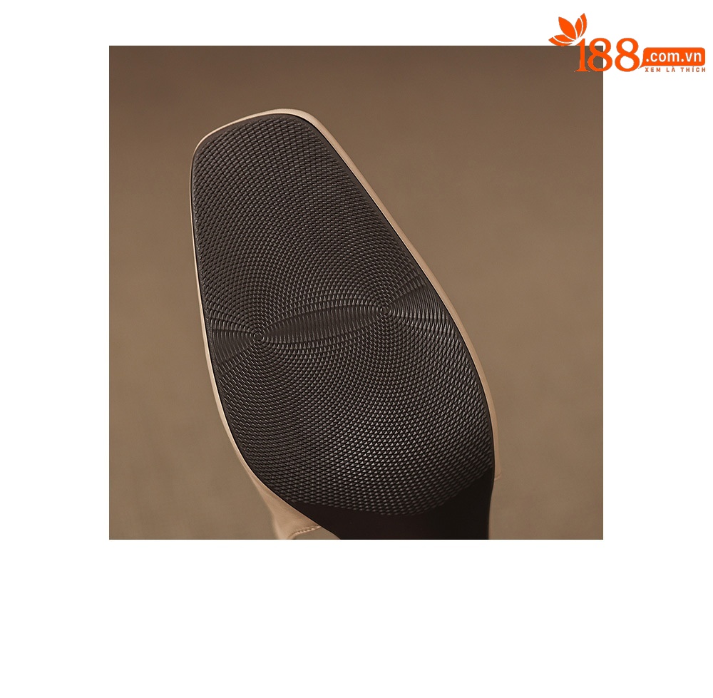 Sandal nữ cao gót 6,5 cm mũi hở quai khóa da bò — màu nâu chi tiết 13