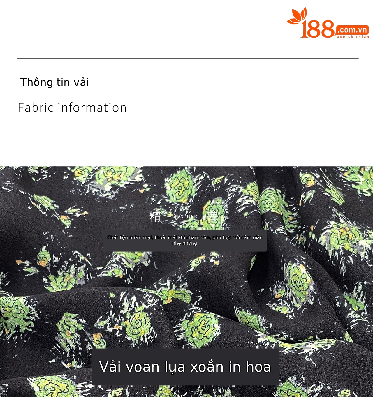 Đầm maxi nữ cổ V họa tiết hoa nhí, tay viền lá sen, thắt eo — xanh lá cây chi tiết 5