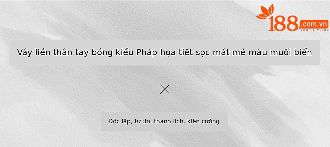 Đầm nữ cổ chữ V tay lá sen sọc kẻ thanh lịch — xanh lam chi tiết 1