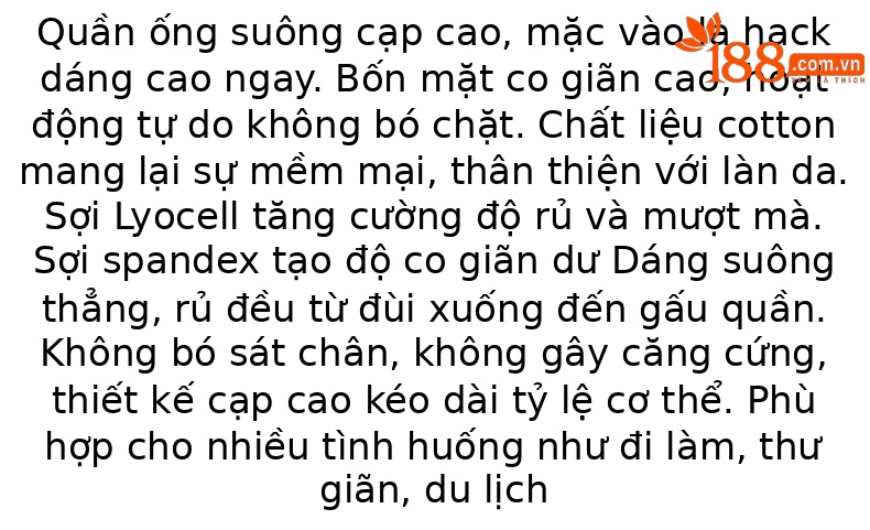 Quần jean nữ ống rộng cạp cao chất liệu tencel co giãn 4 chiều — xanh lam chi tiết 2