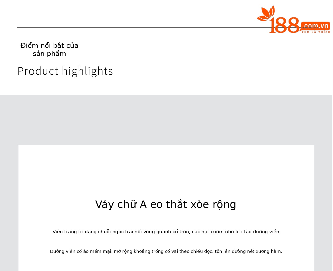 Đầm suông nữ midi thắt eo ren đính đá jacquard chữ A — màu đen chi tiết 7