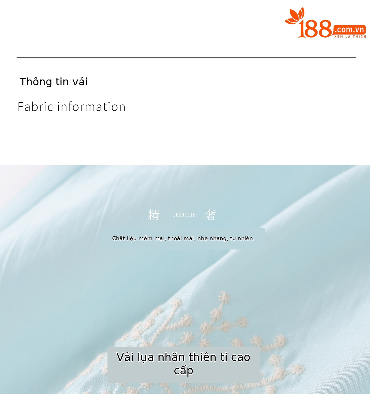 Đầm maxi nữ thắt eo tay phồng nhẹ dáng suông — xanh lam chi tiết 5