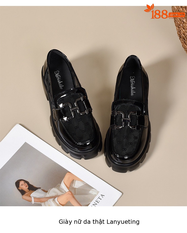 Giày sandal cao gót nữ quai ngang đế lưới thoáng khí, mũi tròn gót thô — màu đen chi tiết 9