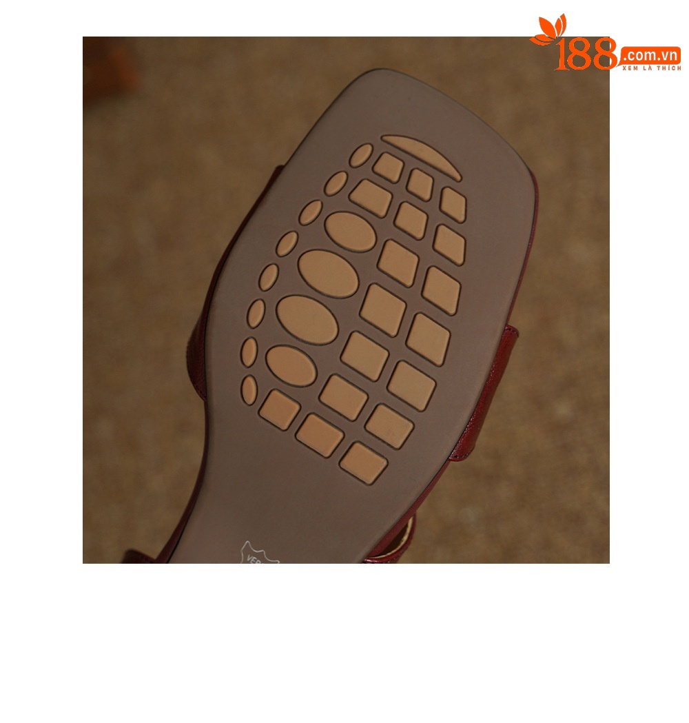 Sandal nữ hở mũi da dê gót thấp 4,5 cm phong cách Hàn Quốc khóa cài đơn giản — đen chi tiết 19