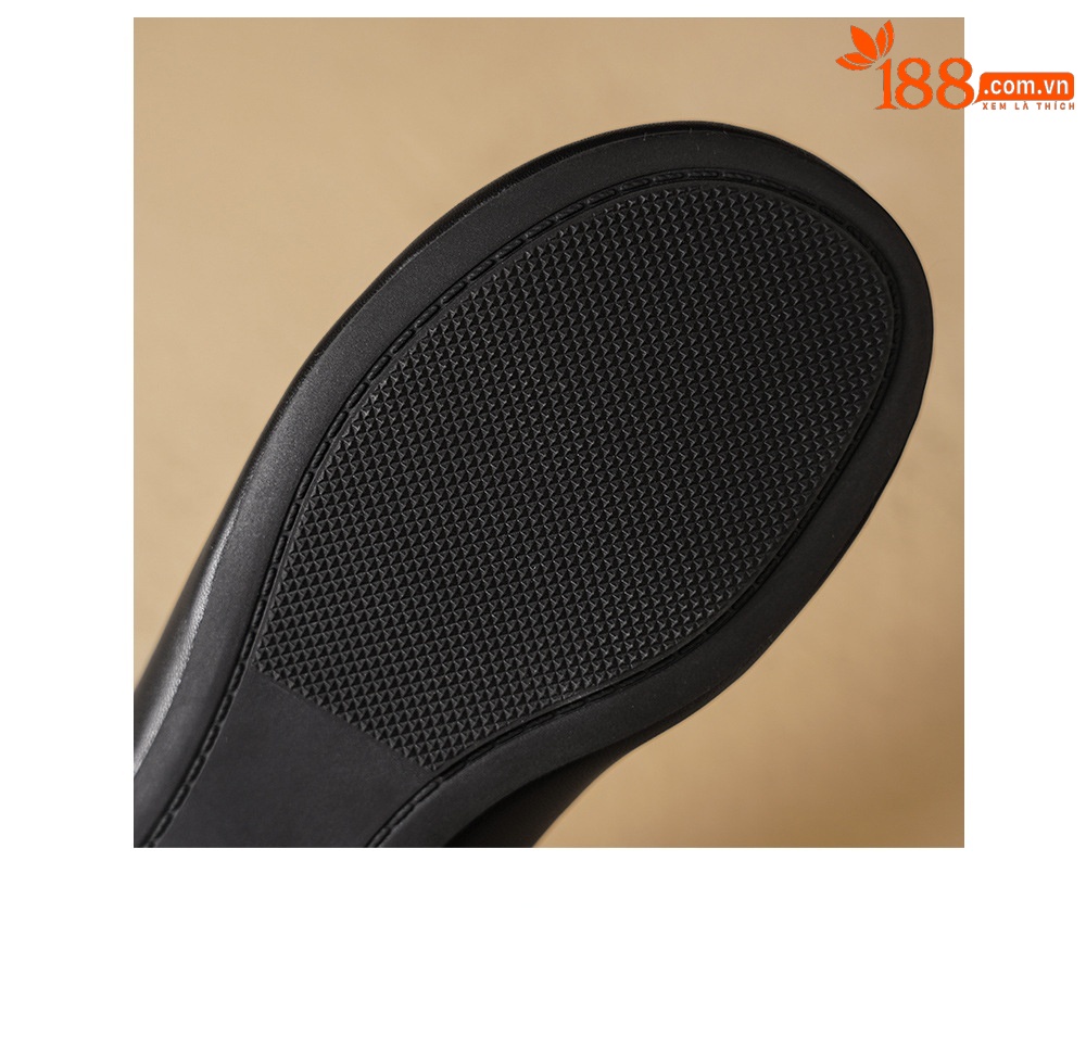 Giày bệt nữ mũi tròn da bò mềm đế bằng phong cách basic — màu nâu chi tiết 20