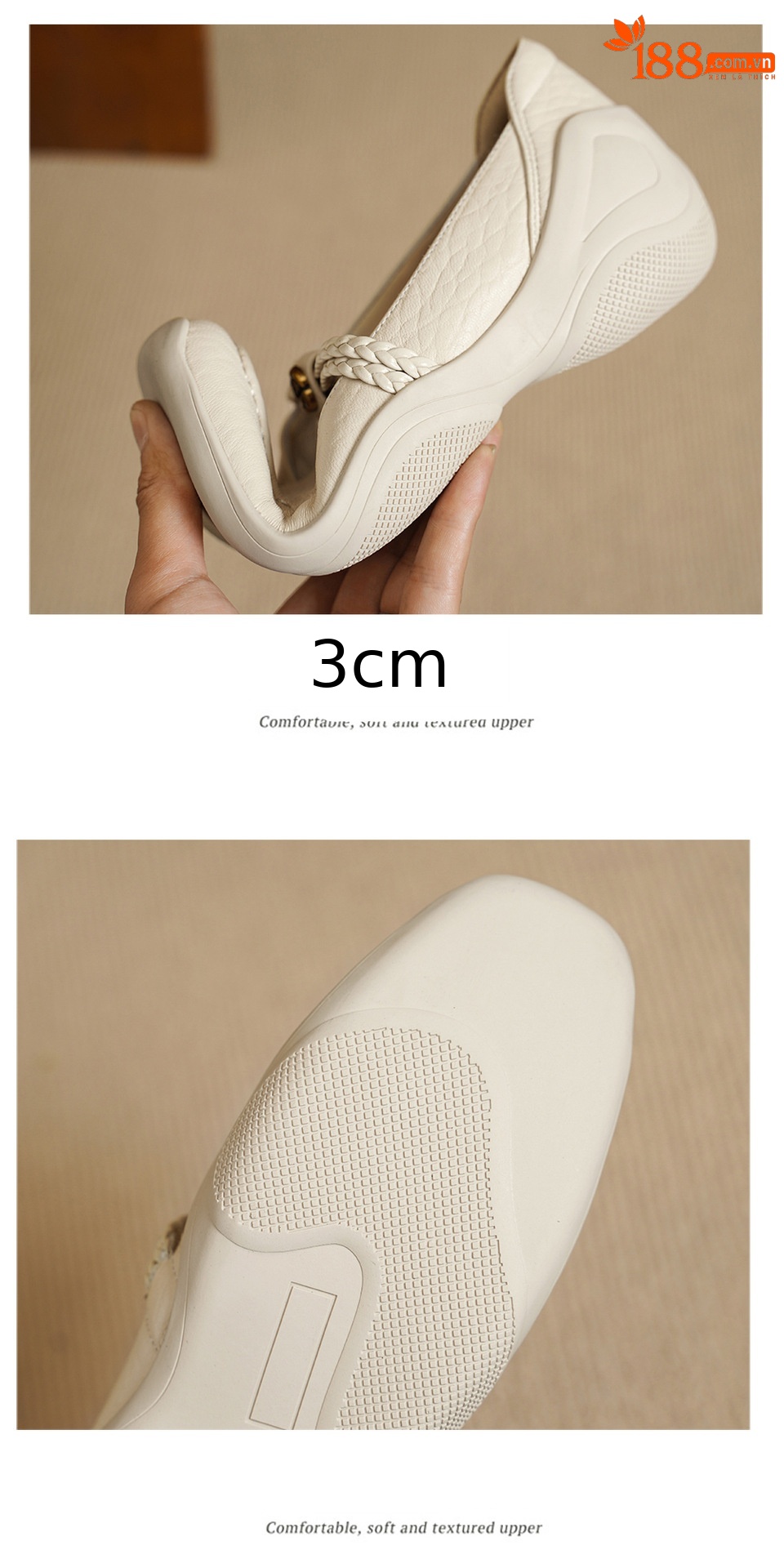 Giày Mary Jane nữ da cừu mềm đế xuồng gót thấp quai ngang — đen chi tiết 15