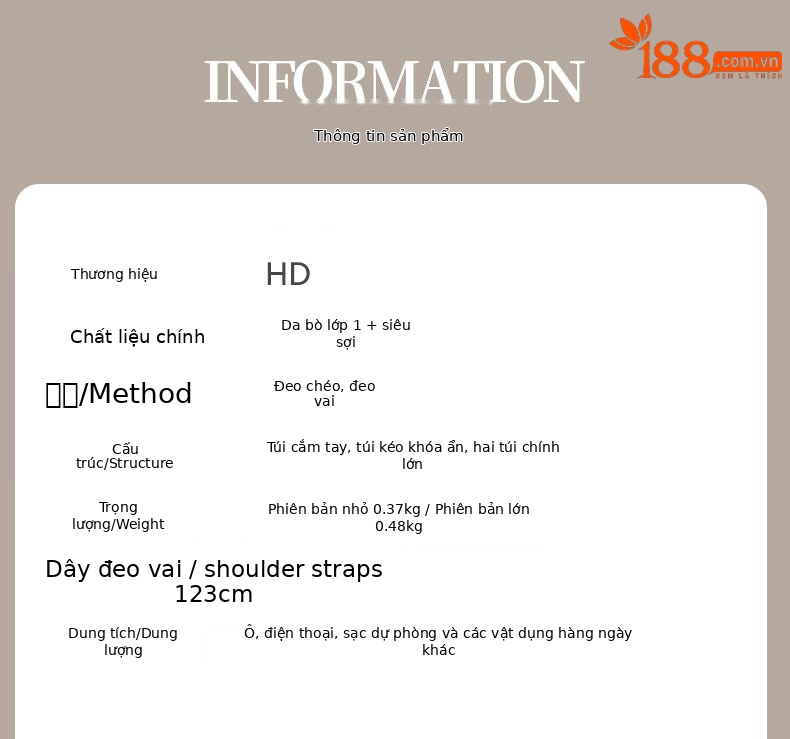 Túi đeo chéo nữ da bò phong cách phương Tây, thiết kế dáng vuông nhỏ gọn, quai xích sang trọng — Đen - Lớn chi tiết 7