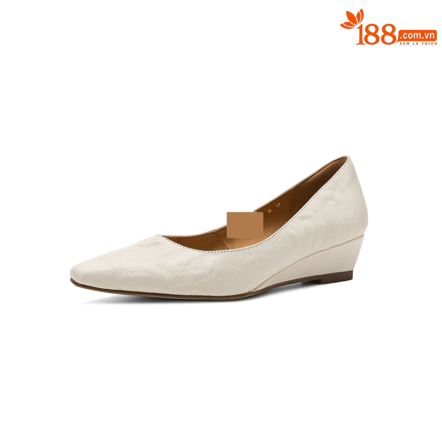 Giày cao gót nữ mũi vuông da dê đế xuồng gót 4 cm đi làm — đen chi tiết 30