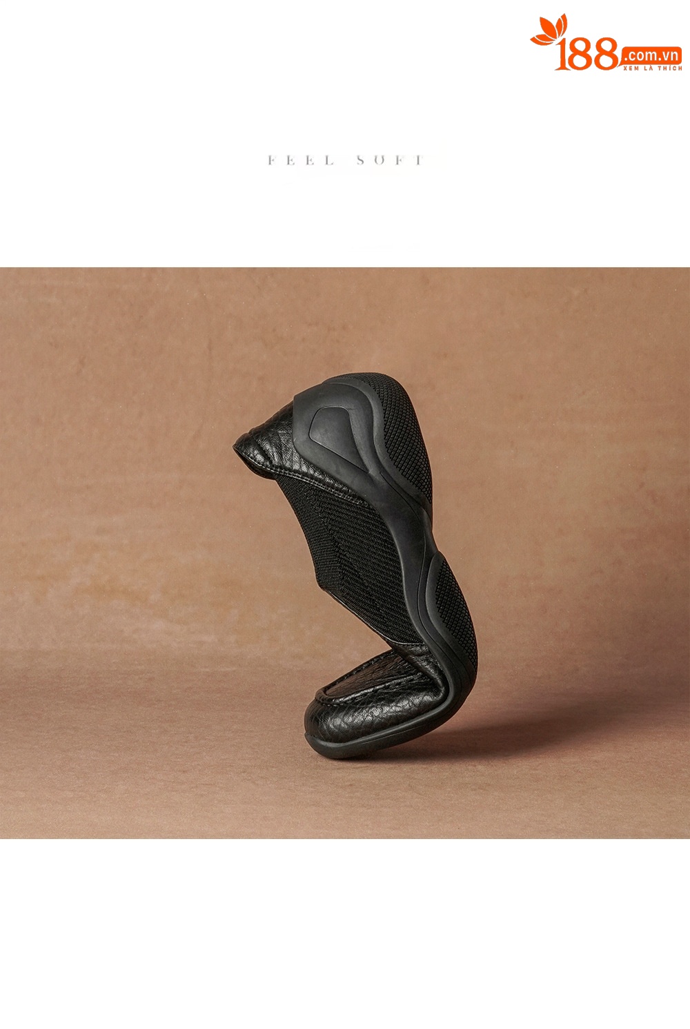 Giày loafer nữ da dê mũi sâu, gót vuông 3 cm, hoa nổi, phong cách bà nội trẻ trung — màu nâu chi tiết 16