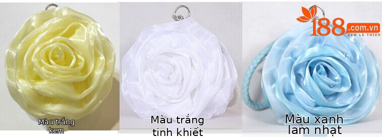Túi clutch cô dâu lụa mini xách tay dự tiệc — Màu tím, Màu đen, Màu hồng, Màu xám đen chi tiết 8
