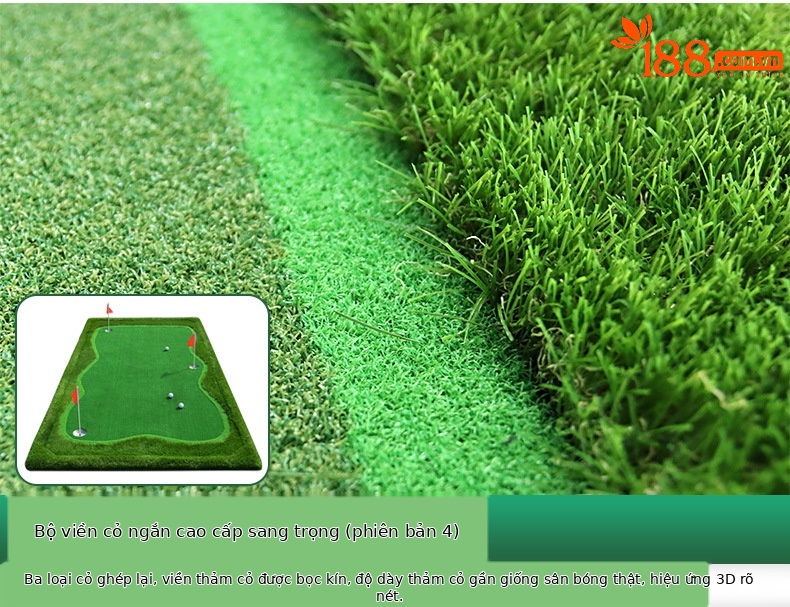 Thảm tập golf mini trong nhà PGM Golf Putter – sân cỏ nhân tạo luyện gạt bóng — Tùy chỉnh (giá vuông) chi tiết 15