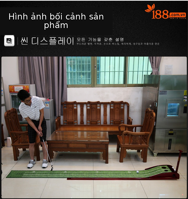 Máy tập golf PGM gỗ rắn trong nhà 3m/3.5m — 3 m gỗ rắn (với logo Trung Quốc Đóng gói), 3.5 m gỗ rắn (bao bì Trung Quốc với logo), 3 m gỗ rắn (không có bao bì tiếng Anh logo), 3.5 m gỗ rắn (bao bì tiếng Anh không có logo) chi tiết 16
