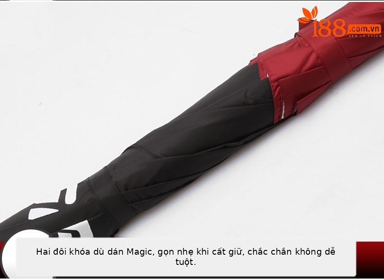 Ô dù golf PGM tự động chống nước mật độ cao, đường kính 133 cm — Ys001 đen đỏ-tự động, Ys001 tất cả màu đen-tự động chi tiết 12