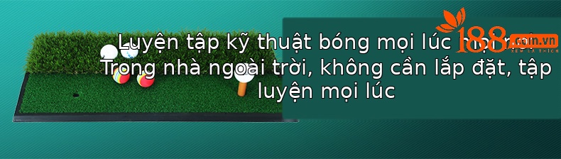 Thảm tập đánh golf đôi PGM 33x63cm — DJD005-Cỏ Đôi Có Đệm khung gầm chi tiết 10