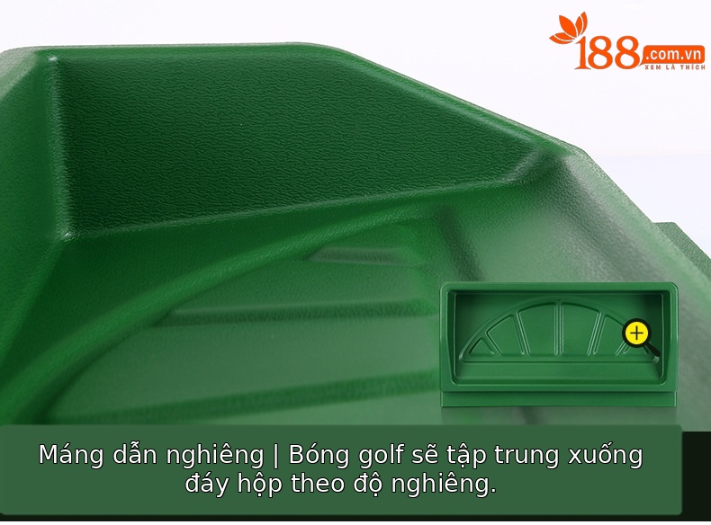 Hộp giao bóng golf PGM QK002 ABS màu xanh lá 60x31.5x9.5 cm — Màu xanh lá chi tiết 10