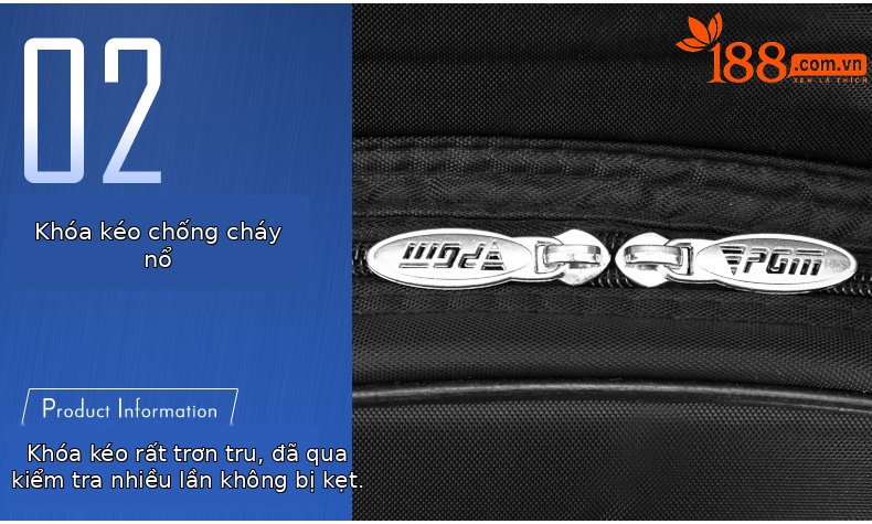 Túi đựng gậy golf PGM hai lớp dày có ròng rọc, kích thước 38x24x130 cm — HKB001 màu đen, HKB001 đen cam, HKB001 đen đỏ, HKB001 Đen xanh lam chi tiết 6