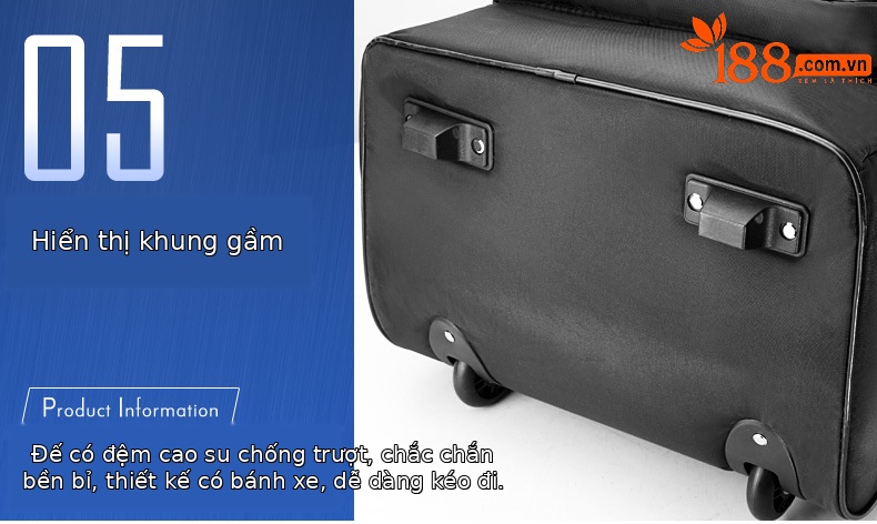 Túi đựng gậy golf PGM hai lớp dày có ròng rọc, kích thước 38x24x130 cm — HKB001 màu đen, HKB001 đen cam, HKB001 đen đỏ, HKB001 Đen xanh lam chi tiết 9