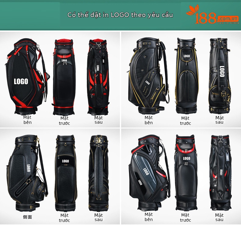 Túi đựng gậy golf PGM hai lớp dày có ròng rọc, kích thước 38x24x130 cm — HKB001 màu đen, HKB001 đen cam, HKB001 đen đỏ, HKB001 Đen xanh lam chi tiết 13