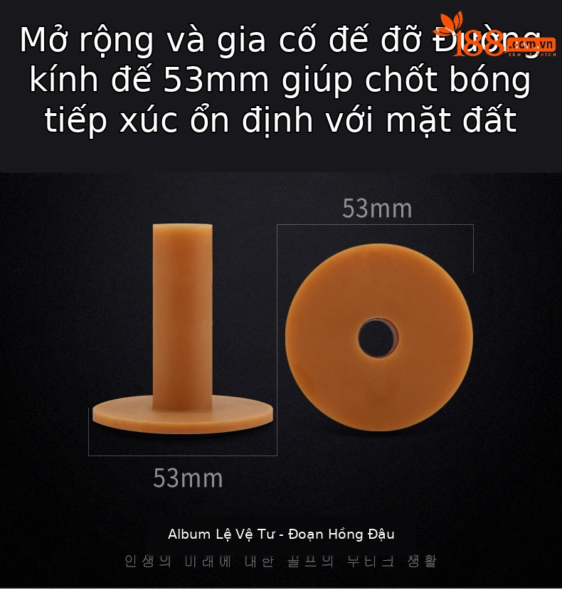 Bộ tee golf PGM cao su gân bò đàn hồi, đế rộng 53mm, nhiều chiều cao — Chiều cao-38mm chi tiết 3