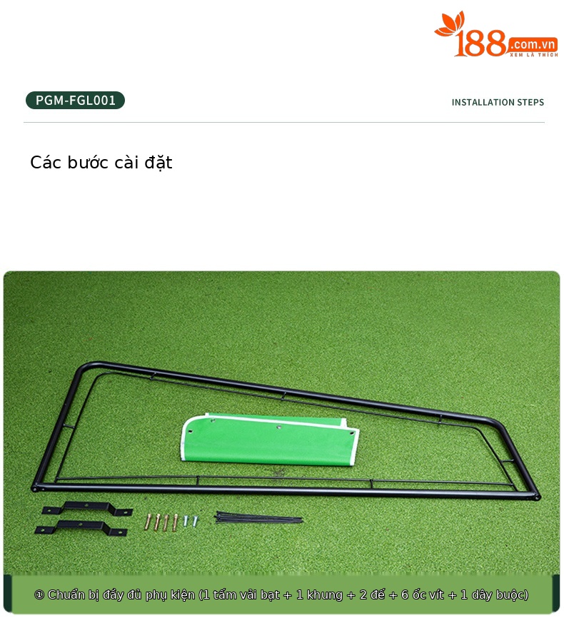 Vách ngăn tập golf PGM ống đơn/ống kép bằng vải bạt chống gỉ — Thanh tách đánh máy ống đơn (Vải ống), Thanh tách đánh máy ống kép (Vải ống), Vải Dải phân cách ống đơn, Vải Dải phân cách ống đôi chi tiết 18