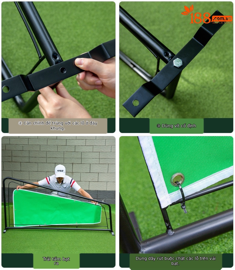 Vách ngăn tập golf PGM ống đơn/ống kép bằng vải bạt chống gỉ — Thanh tách đánh máy ống đơn (Vải ống), Thanh tách đánh máy ống kép (Vải ống), Vải Dải phân cách ống đơn, Vải Dải phân cách ống đôi chi tiết 19