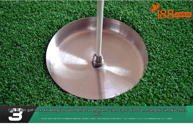Thảm tập golf nhân tạo PGM GL003 cỏ dài bàn chân to 95x300 cm — GL003 cỏ dài bàn chân to [không có gậy và bóng] chi tiết 8