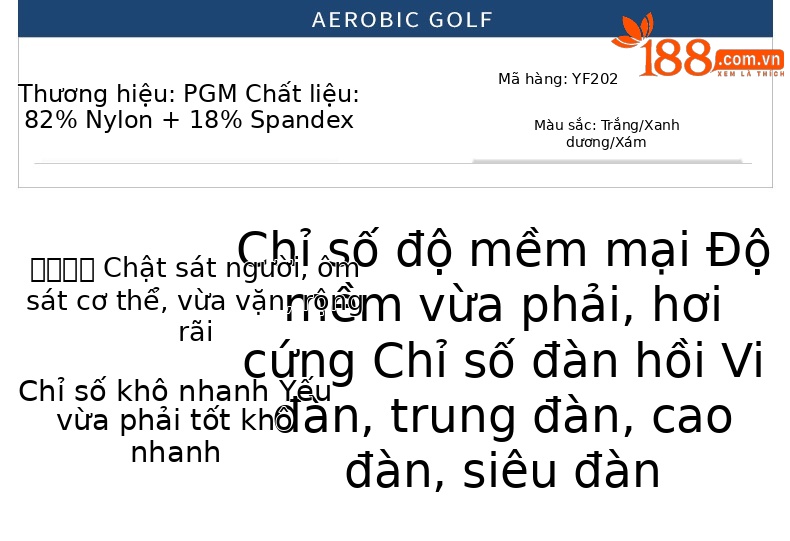 Áo thun golf dài tay nam mùa hè chất liệu lụa đá thoáng khí — YF202 màu xanh chi tiết 10