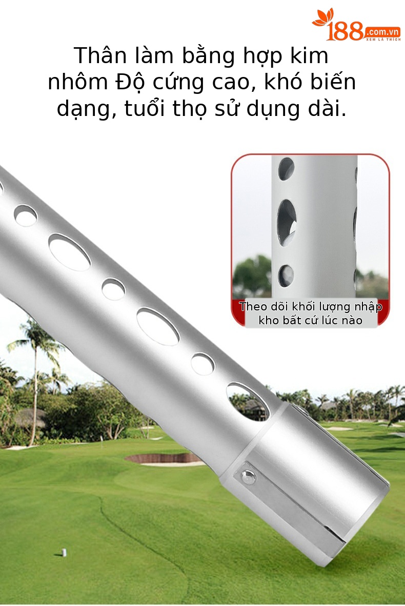 Máy nhặt bóng golf PGM đứng dễ dàng, túi vải nylon kèm ống nhôm, chứa 70 quả — Thiết bị nhặt Túi vải JQQ001, Thiết bị nhặt bóng ống nhôm JQQ002 chi tiết 5
