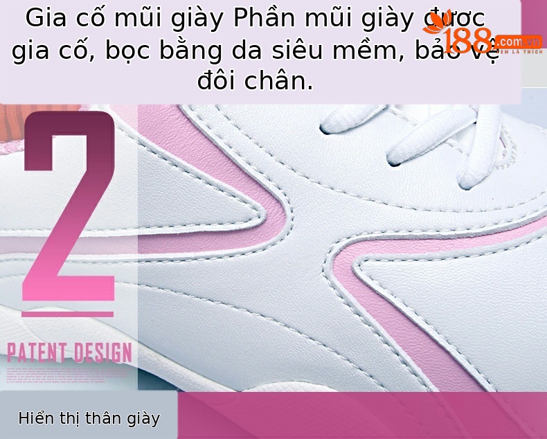 Giày golf nữ PGM siêu nhẹ đế foam thoáng khí — XZ016 vàng trắng, XZ016 trắng hồng B, XZ016 Trắng Hồng A chi tiết 6