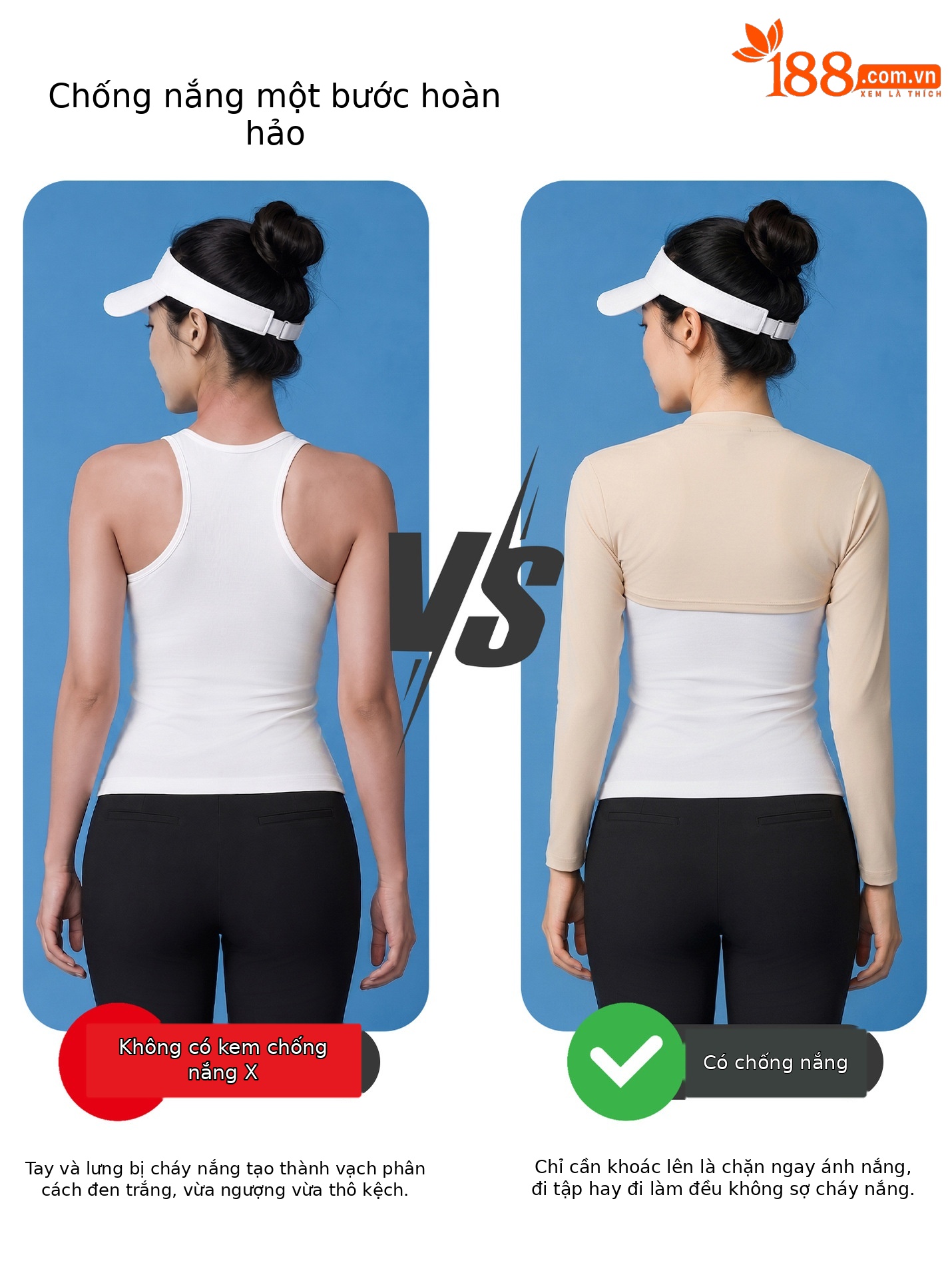Áo khoác golf chống nắng PGM tay choàng nhẹ chất liệu lụa băng — PJ001-Hồng chi tiết 3