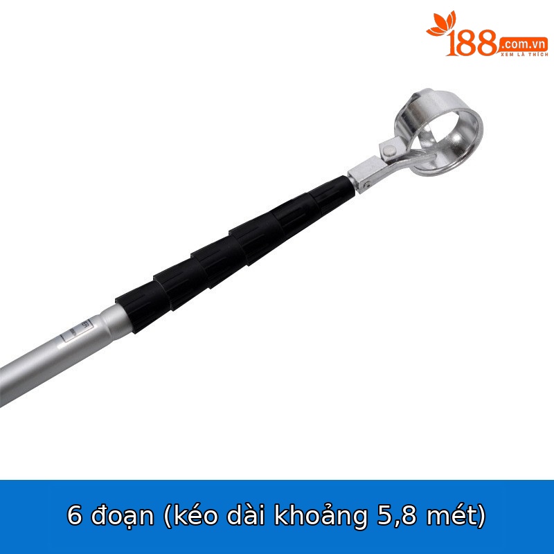 Máy câu bóng đầu nhôm LQQ001 6 phần (dài 5.8 mét)