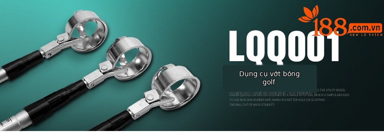 Dụng cụ nhặt bóng golf ống lồng siêu dài bằng nhôm PGM (3–6 đoạn, dài 2.83–5.8 mét) — Máy câu bóng đầu nhôm LQQ001 3 phần (dài 2.83 mét), Máy câu bóng đầu nhôm LQQ001 4 phần (dài 3.75 mét), Máy câu bóng đầu nhôm LQQ001 5 phần (dài 4.7 mét), Máy câu bóng đầu nhôm LQQ001 6 phần (dài 5.8 mét) chi tiết 10