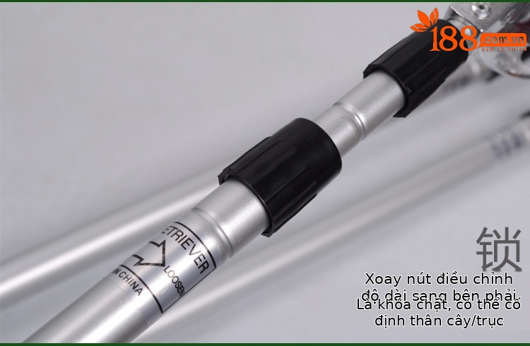 Dụng cụ nhặt bóng golf ống lồng siêu dài bằng nhôm PGM (3–6 đoạn, dài 2.83–5.8 mét) — Máy câu bóng đầu nhôm LQQ001 3 phần (dài 2.83 mét), Máy câu bóng đầu nhôm LQQ001 4 phần (dài 3.75 mét), Máy câu bóng đầu nhôm LQQ001 5 phần (dài 4.7 mét), Máy câu bóng đầu nhôm LQQ001 6 phần (dài 5.8 mét) chi tiết 14