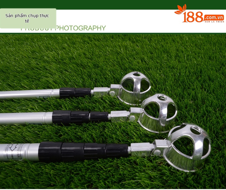 Dụng cụ nhặt bóng golf ống lồng siêu dài bằng nhôm PGM (3–6 đoạn, dài 2.83–5.8 mét) — Máy câu bóng đầu nhôm LQQ001 3 phần (dài 2.83 mét), Máy câu bóng đầu nhôm LQQ001 4 phần (dài 3.75 mét), Máy câu bóng đầu nhôm LQQ001 5 phần (dài 4.7 mét), Máy câu bóng đầu nhôm LQQ001 6 phần (dài 5.8 mét) chi tiết 15