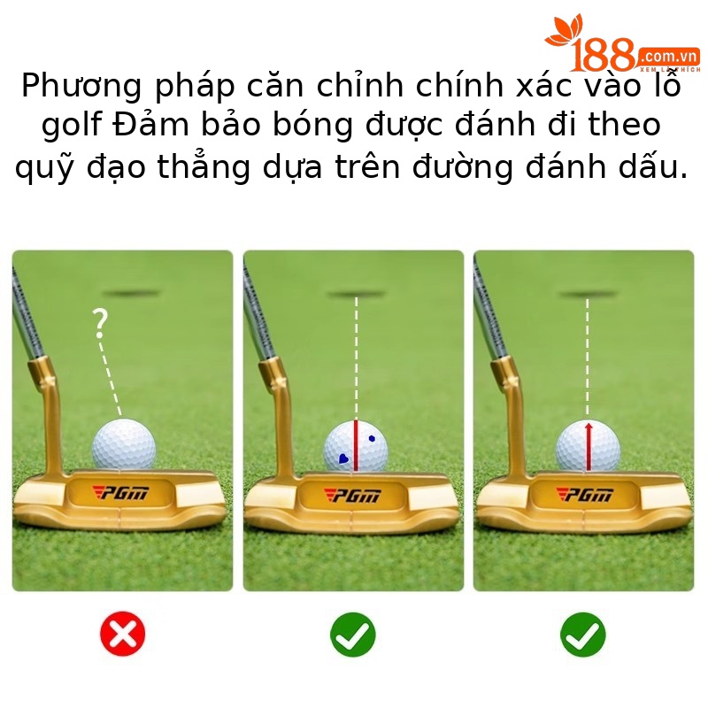 Dụng cụ đánh dấu bóng golf PGM kèm bút vẽ — Máy vẽ đường đơn [không có bút], HXQ002 【Với 2 bút vẽ nguệch ngoạc 】